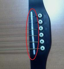 ギターサドルの調整方法